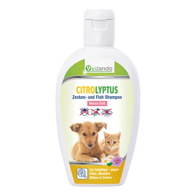 Vetlando Citrolyptus Zecken- & Floh-Shampoo Monoi-Duft - 250 ml