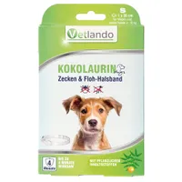 Vetlando Kokolaurin Zecken- & Floh-Halsband Hunde - Größe S: 35 cm, für Hunde < 10 kg