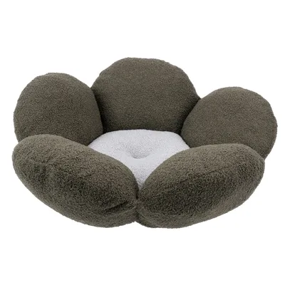Ferplast Lit douillet pour chien ou chat Fiore Bouclé, vert / gris Ferplast Lit douillet pour chien ou chat Fiore Bouclé, vert / gris
