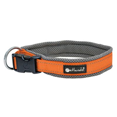 Petlando Outdoor Halsband, orange Halsumfang 45 - 50 cm, 40 mm breit (Größe M)