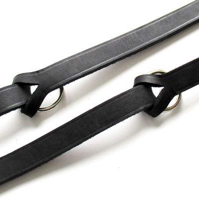 Heim Guinzaglio con moschettone intrecciato, nero