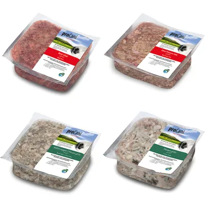 proCani BARF-Paket 4 Sorten Rind & Innereien - 50 x 500 g proCani BARF-Paket 4 Sorten Rind & Innereien - 50 x 500 g