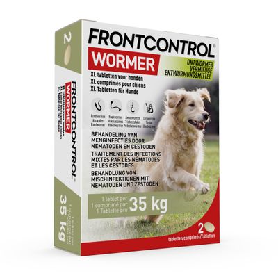 Frontcontrol ontworming voor XL honden - 2 Tabletten