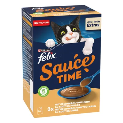 Felix Sauce Time 6 x 40 g - mit dem Geschmack von Huhn & Truthahn