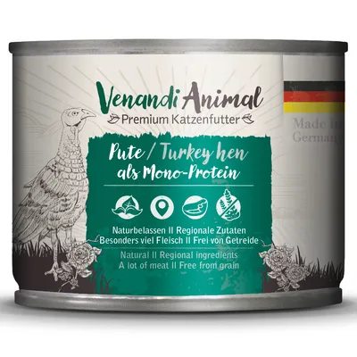 Venandi Animal Monoprotéine 6 x 200 g - dindon