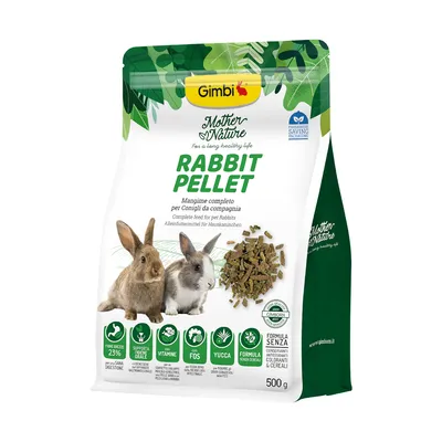 Gimbi Mother Nature Rabbit Pellet - 500 g