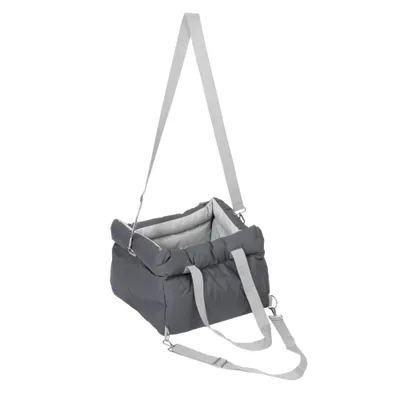 zooplus Basics Hundeautositz, grau - L 45 x B 41 x H 29 cm zooplus Basics Hundeautositz, grau - L 45 x B 41 x H 29 cm