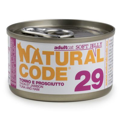Natural Code Soft Jelly lattine 24 x 85 g - Tonno e Prosciutto