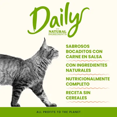 Pack ahorro: Almo Nature Daily Menu 24 x 85 g - Bocaditos con buey