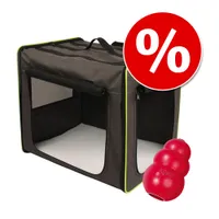 Zestaw: Torba transportowa First Class Basic + KONG Classic, rozmiar M - S: dł x szer x wys: 53,5 x 38 x 46 cm + KONG, rozmiar M