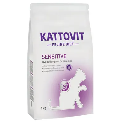Kattovit Sensitive суха храна - 2 x 4 кг
