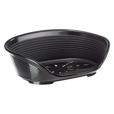 Ferplast Siesta Deluxe mand zwart L 82 x B 59,5 x H 25 cm - Ferplast Hondenmand Siesta Deluxe Zwart