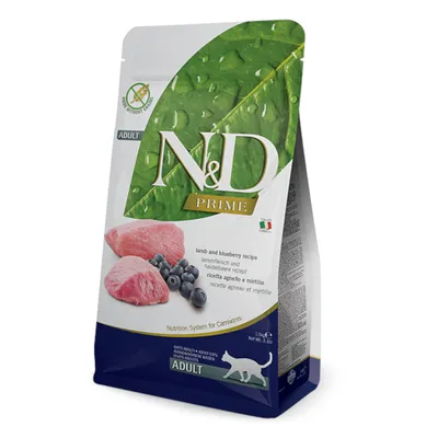 Farmina N&D Graanvrij Lam en Bosbessen Adult Kattenvoer - Voordeelpakket 3 x 1,5 kg