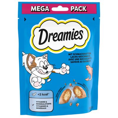 Dreamies v mega pakiranju 180 g Varčno pakiranje: losos (3 x 180 g)