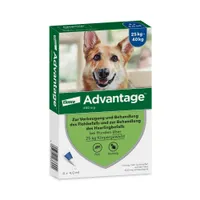 Advantage® 400 für Hunde, ab 25 kg - 4 Pipetten x 4,0 ml