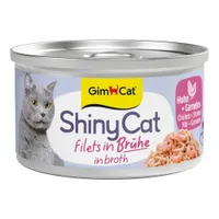 Sparpaket GimCat ShinyCat Filet Dose 12 x 70 g - Hühnchen & Garnelen