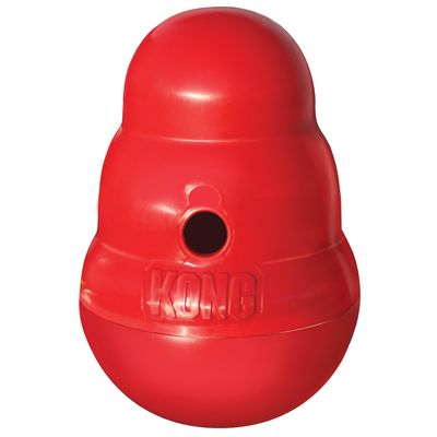 KONG Wobbler jutalomfalatos labda 1 db S (H 15,5 x Sz 11 cm)