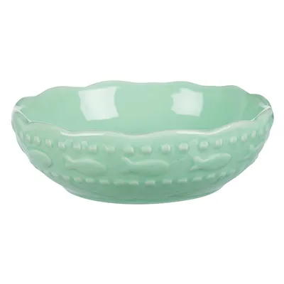 Trixie-keramiikkakuppi, kala-aiheinen - 250 ml, Ø 13 cm - minttu