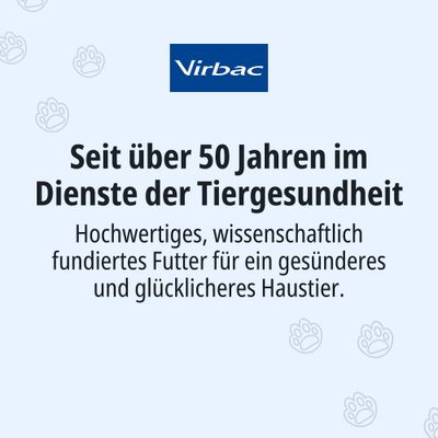 Virbac. Seit über 50 Jahren im Dienste der Tiergesundheit. Hochwertiges, wissenschaftlich fundiertes Futter für ein gesünderes und glücklicheres Haustier.