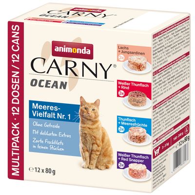 Sparpaket animonda Carny Ocean 24 x 80 g Ocean Mixpaket 1 (4 Sorten)