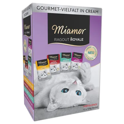 Super-Sparpaket Miamor Ragout Royale  48 x 100 g - Multi-Mix Cream
