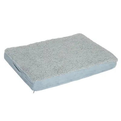 Krevet za pse Memory pravokutni, sivi - D 72 x Š 50 x V 9,5 cm (motiv: pas)