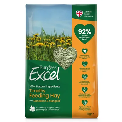 Burgess Excel Feeding Hay with Dandelion & Marigold - 1kg