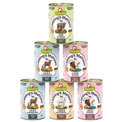 GranataPet Liebling's Mahlzeit - Trial Pack - dog wet food - 6 x 400g