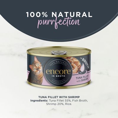 Encore Cat Tin 16 x 70g - Tuna with Shrimp