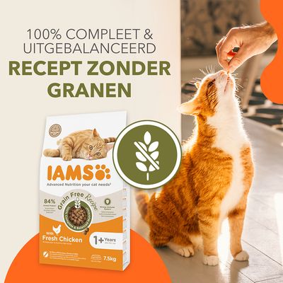 IAMS Advanced Nutrition Graanvrij met kip