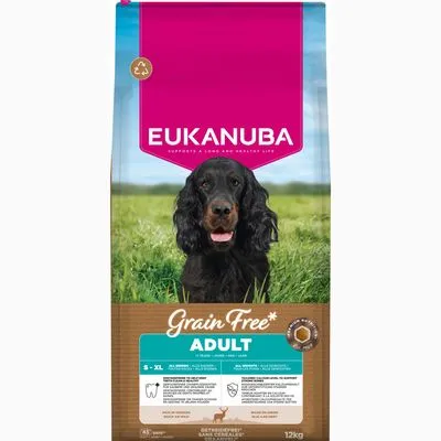 Eukanuba Grain Free Adult met Wild 12kg