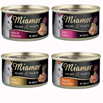 Ekonomipack: Miamor Fine Filets 24 x 100 g - Blandpack med kyckling och tonfisk Ekonomipack: Miamor Fine Filets 24 x 100 g - Blandpack med kyckling och tonfisk
