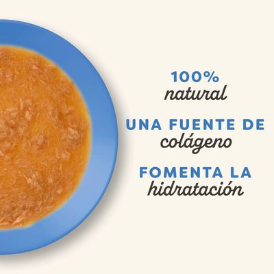 100% natural, una fuente de colágeno, favorece la hidratación