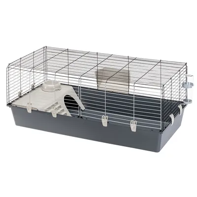 Ferplast Rabbit 120 kisállat ketrec - szürke: H 118 x Sz 58,5 x M 51,5 cm