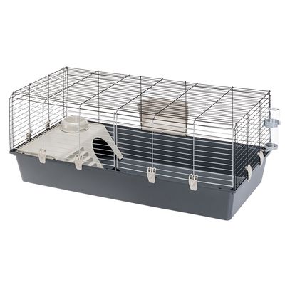 Ferplast Kleintierkäfig Rabbit 120 - grau L 118 x B 58,5 x H 51,5 cm