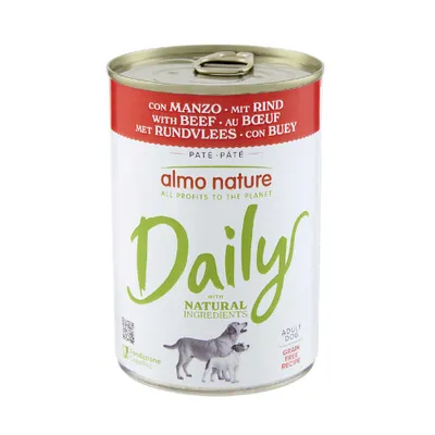Экономупаковка: Almo Nature Daily Dog 12 х 400 г - Говядина