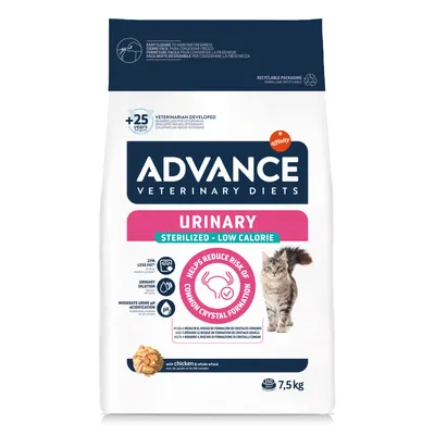 Advance Veterinary Diets Cat Urinary Sterilized Low Calorie Crocchette gatto - 7,5 kg