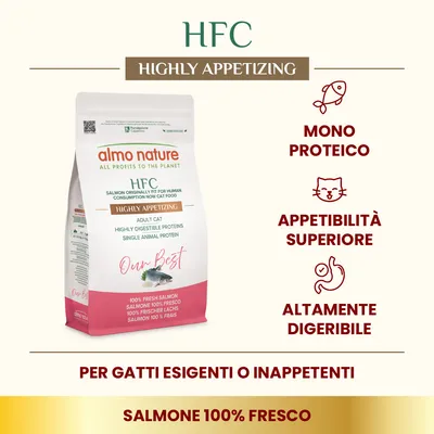 Almo Nature HFC Our Best Highly Appetizing Salmone - 1,2 kg
