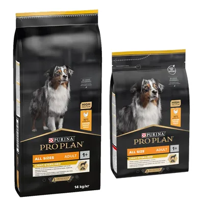 14 + 3 кг подарък! PURINA PRO PLAN, суха храна - All Sizes Adult Light Sterilised, с пиле и ориз, 14 кг + All Sizes Adult Light Sterilised, с пиле и ориз, 3 кг 14 + 3 кг подарък! PURINA PRO PLAN, суха храна - All Sizes Adult Light Sterilised, с пиле и ориз, 14 кг + All Sizes Adult Light Sterilised, с пиле и ориз, 3 кг