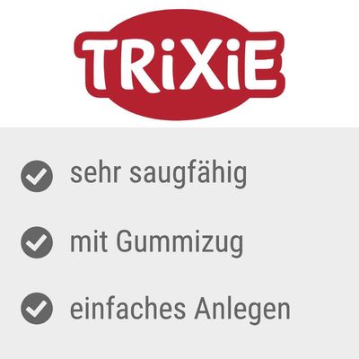 Trixie. Sehr saugfähig, mit Gummizug, einfaches Anlegen.