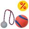 Sparset! Chuckit! Ultra Ball + Trixie Gummiball mit Schnur Hundespielzeug Sparset: Chuckit! Ultra Ball + Trixie Gummiball mit Schnur