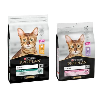 PURINA PRO PLAN 13 kg ração para gatos em promoção: 10 + 3 kg grátis! Adult Renal Plus rico frango
