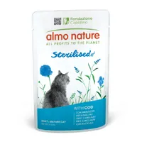 Almo Nature Holistic Specialised Nutrition в паучове 6 х 70 г - Sterilised с риба треска