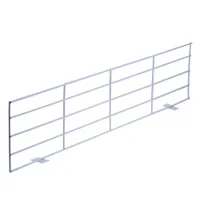 Grille de protection pour fenêtre à soufflet, blanche - version 3 : fixation sur le dessus ou le dessous de la fenêtre (1 partie)
