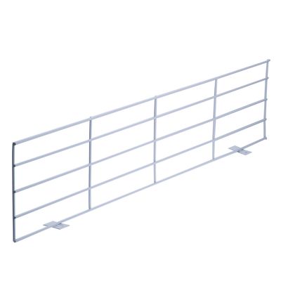 Grille de protection pour fenêtre à soufflet, blanche version 3 : fixation sur le dessus ou le dessous de la fenêtre (1 partie)