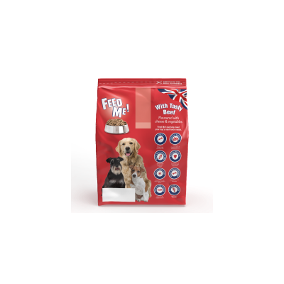 HiLife FEED ME - Tasty Beef Dry Dog food - Economy Pack: 12kg (6 x 2kg)