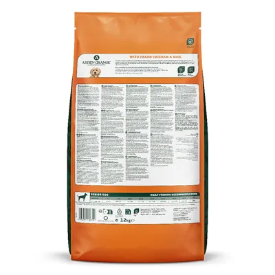Arden Grange Daily 7+ Senior with Fresh Chicken & Rice - 12kg