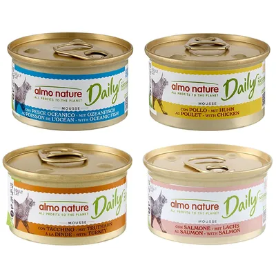 Almo Nature Daily Menu 24 x 85 g - Pack Ahorro - Pack mixto: Mousse