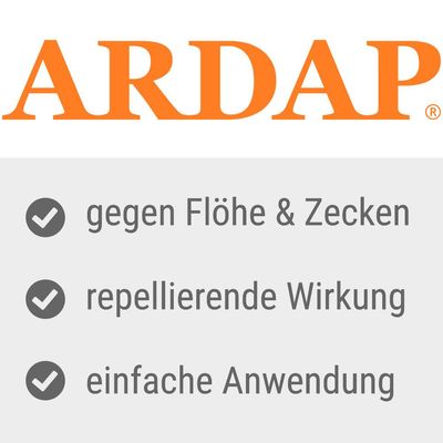 ARDAP. Gegen Flöhe und Zecken, repellierende Wirkung, einfache Anwendung.
