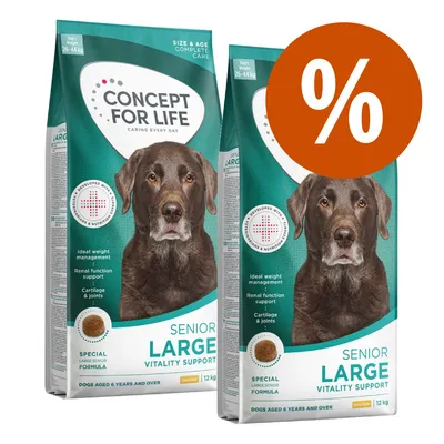 Concept for Life pienso para perros - Pack Ahorro - Medium Senior (2 x 12 kg)